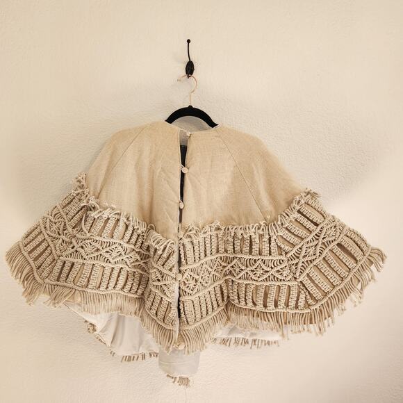 Tahari Round Fringe‎ Christmas Tree Skirt 50" Taupe Brand New with Tags - Picture 2 of 3